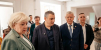 Хинштейн и Пискарев в Поныровском районе проверили мемориалы, ФАП и школу - Курские Известия