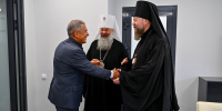 Митрополит Кирилл представил Рустаму Минниханову епископа Чистопольского и Нижнекамского Филарета - Казанская Епархия