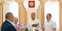 Сапфировая свадьба в день рождения Ейска - Администрация Ейского района
