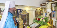 Митрополит Тамбовский и Рассказовский Феодосий совершил Божественную литургию в Михаило-Архангельском храме с. Беломестная Криуша 2 - Тамбовская митрополия