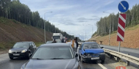 На Пермском тракте под Ревдой возник затор из-за ДТП - КП Екатеринбург