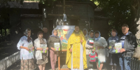 Богослужение в руинированном храме с. Сергеевск Стародубского благочиния - Клинцовская епархия