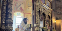 Архиерейское богослужение в Троицком кафедральном соборе г. Щигры. - Щигровская епархия