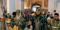 Митрополит Лев и Епископ Силуан совершили вечерню с чтением акафиста преподобному Антонию Римлянину - Новгородская епархия