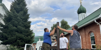 Молодежный актив епархии помог в подготовке и проведении Крестного хода - Епархия
