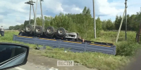 В Омской области перевернулся прицеп на трассе - ГТРК Иртыш
