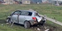 Пьяный водитель снес опору ЛЭП в Усть‑Ордынском - ИА ИркСиб