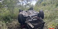 На свердловской трассе пьяный лихач опрокинул Mitsubishi с пассажиром - ИА Уральский меридиан