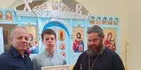 Архимандрит Афанасий (Голенко), настоятель Тихвинского храма села Кутафино, удостоен медали Железнодорожных войск Российской Федерации - Орловская и Ливенская епархия