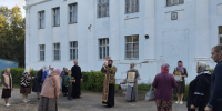 Начало Успенского поста в Казанском соборе города Людиново - Козельская епархия