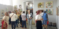 В выставочном зале имени К. Малевича прошло открытие персональной выставки произведений Веры Мазаевой «Мой мир». - Город Курск