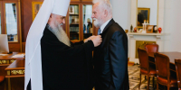 Заслуженный ветеран пожарной охраны Л.И. Исаченко отмечен почетным знаком Санкт-Петербургской митрополии - МЧС России