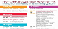 Опубликована полная афиша Дня города в Калуге - Калужский перекрёсток