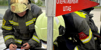 Масштабные пожарно-тактические учения прошли во Дворце водных видов спорта - ГУ МЧС Свердловской области