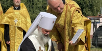 18.08.26 г. Митрополит Иосиф совершил чин закладки храма в честь праведного Лазаре Четверодневного, в воспоминание воинов, павших на СВО, изображение №1 - Ивановская митрополия