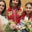 Чемпионок Европы по спортивной гимнастике Людмилу Рощину и Елизавету Ус встретили в аэропорту Краснодара - Кубанские Новости