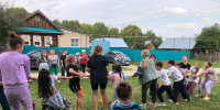 Жители села Мари Текашево перетягивают канат на Дне села - Менделеевские новости