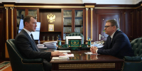 Михаил Дегтярев и Алексей Текслер обсудили развитие спорта и строительство новых объектов на Южном Урале. Автор фото – Наиль Фаттахов, АО «Обл-ТВ» - Губернатор Челябинской области