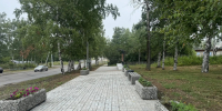 В посёлке Лососина завершены работы по благоустройству Аллеи Почётных граждан. - Советско-Гаванский район
