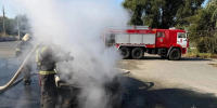 В Орске во время движения загорелся легковой автомобиль - Газета Оренбуржье