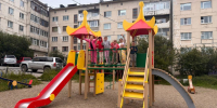 В Магадане обновили детскую площадку во дворе на улице Портовой пресс-служба Думы города Магадана - MagadanMedia.Ru