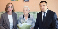 Ветеран ВОВ  Иван Леонтьевич Щанкин отмечает свой 100-летний юбилей - Администрация г. Барнаул
