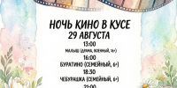 В следующую субботу, 29 августа, в Кусе пройдет Всероссийская акция «Ночь кино» - Управление культуры