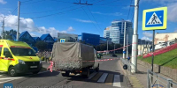 «Весь переход в крови»: фургон сбил женщину в центре Калининграда - ИА Русский Запад