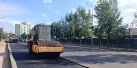 В Улан-Удэ на улице Бабушкина укладывают нижний слой асфальта - ВостокТелеИнформ