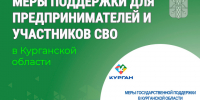 Меры поддержки для предпринимателей и участников СВО в Курганской области. - Катайский муниципальный округ