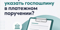 Как правильно указать госпошлину в платежном поручении? - Министерство юстиции