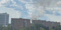 В Ижевске тушат пожар в жилом доме рядом с парком Кирова - Сусанин
