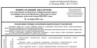 Определен порядок партий в избирательном бюллетене - OrelGrad.Ru