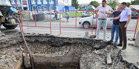 Ильдар Усманов проконтролировал ремонт магистрального водопровода в микрорайоне Арбеково - Город Пенза