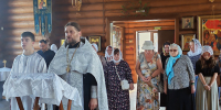 Молебен на дальнюю дорогу и миссионерская беседа с паломниками. - Выксунская епархия