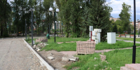 Изображение к статье - Два подрядчика работают в Парке Победы в Абакане - Медиагруппа Юг Сибири