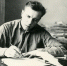 Виктор Астафьев за письменным столом. 1956 г. - Краевой краеведческий музей