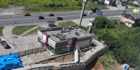 «ДК Нижегородского района» приступила к подготовке работ на обвалившемся склоне - Нижегородская правда