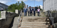 Глава города Вячеслав Франк провел выездное совещание в микрорайоне №13 Центрального района - Администрация г. Барнаул