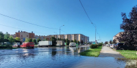 В Славянке обесточили затопленную ливнем новостройку на Ростовской улице - Комсомольская правда