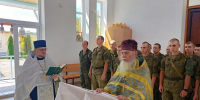 В воинском храме иконы Божией Матери «Спорительница хлебов» совершён благодарственный молебен о славе русского воинства - Епархия