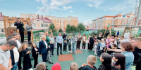 Новая детская площадка по ул. П. Ермолаева, 5 в Чебоксарах готова и уже принимает детей! - Единая Россия