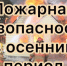 Пожарная безопасность при наступлении осени. Что сделать до холодов - Кадыйский район