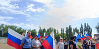  Забег, посвящённый Дню Государственного флага Российской Федерации! . - Новоузенский район