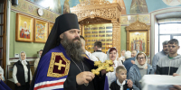 В праздник Преображения Господня управляющий Городецкой епархией возглавил Божественную литургию в Крестовоздвиженском монастыре села Быдреевка - Нижегородская епархия