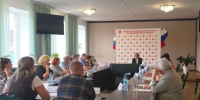 кадры с публичного слушания. - Каратузский район