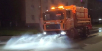 Семь поливомоечных машин ночью мыли улицы города. - Городской округ Иваново