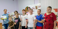 общая фотография детей с поделками к празднику - ЦГБ г. Мичуринска