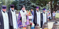 В Железногорске освятили колокола для храма  в честь иконы Божией Матери "Всецарица" - Газета Железногорские новости