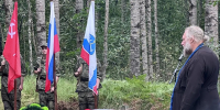 В деревне Лосева Гора захоронили останки трех красноармейцев - 47Channel.Ru